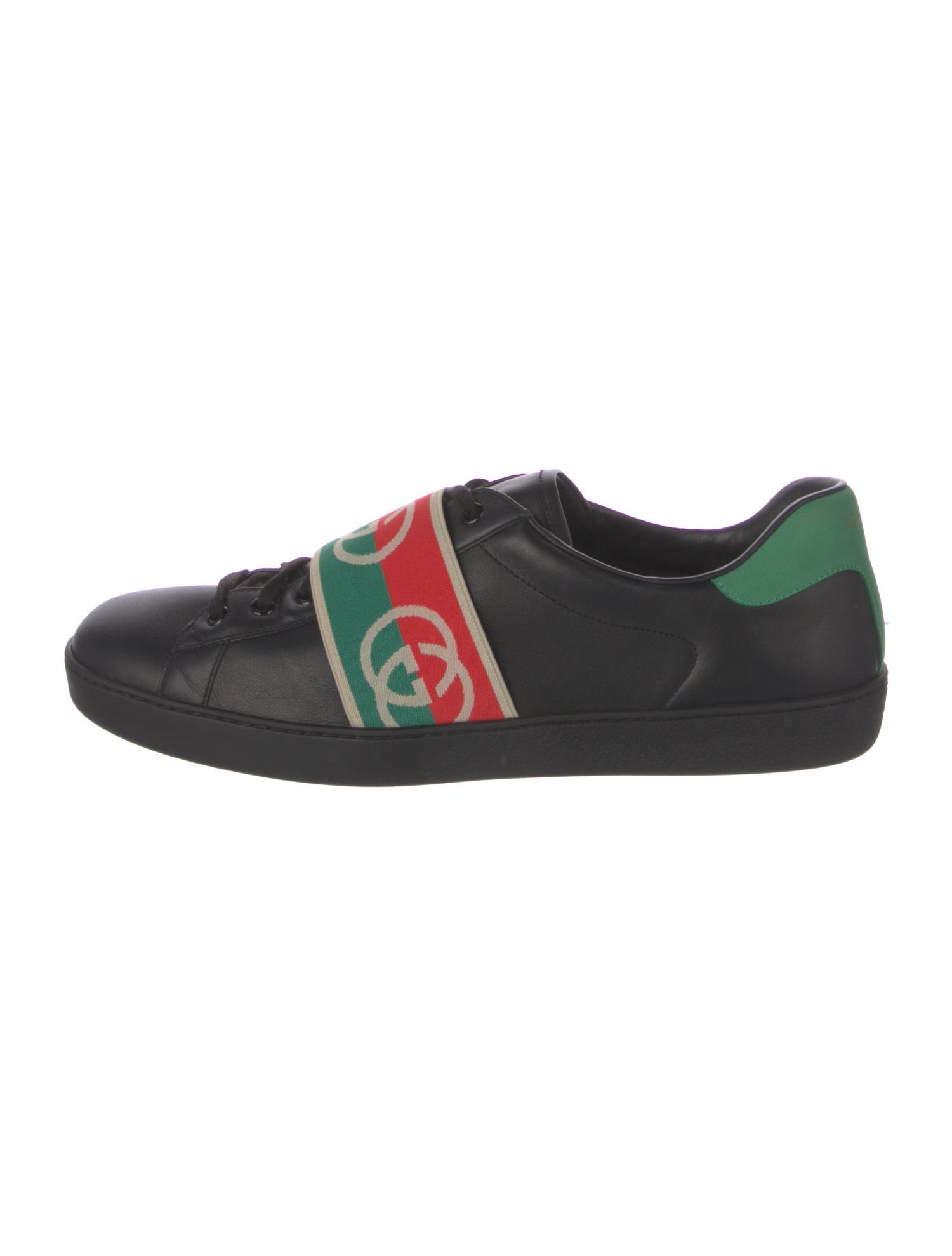 Gucci Double G Logo Leather Sneakers