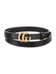 Gucci Double G Logo Skinny Belt