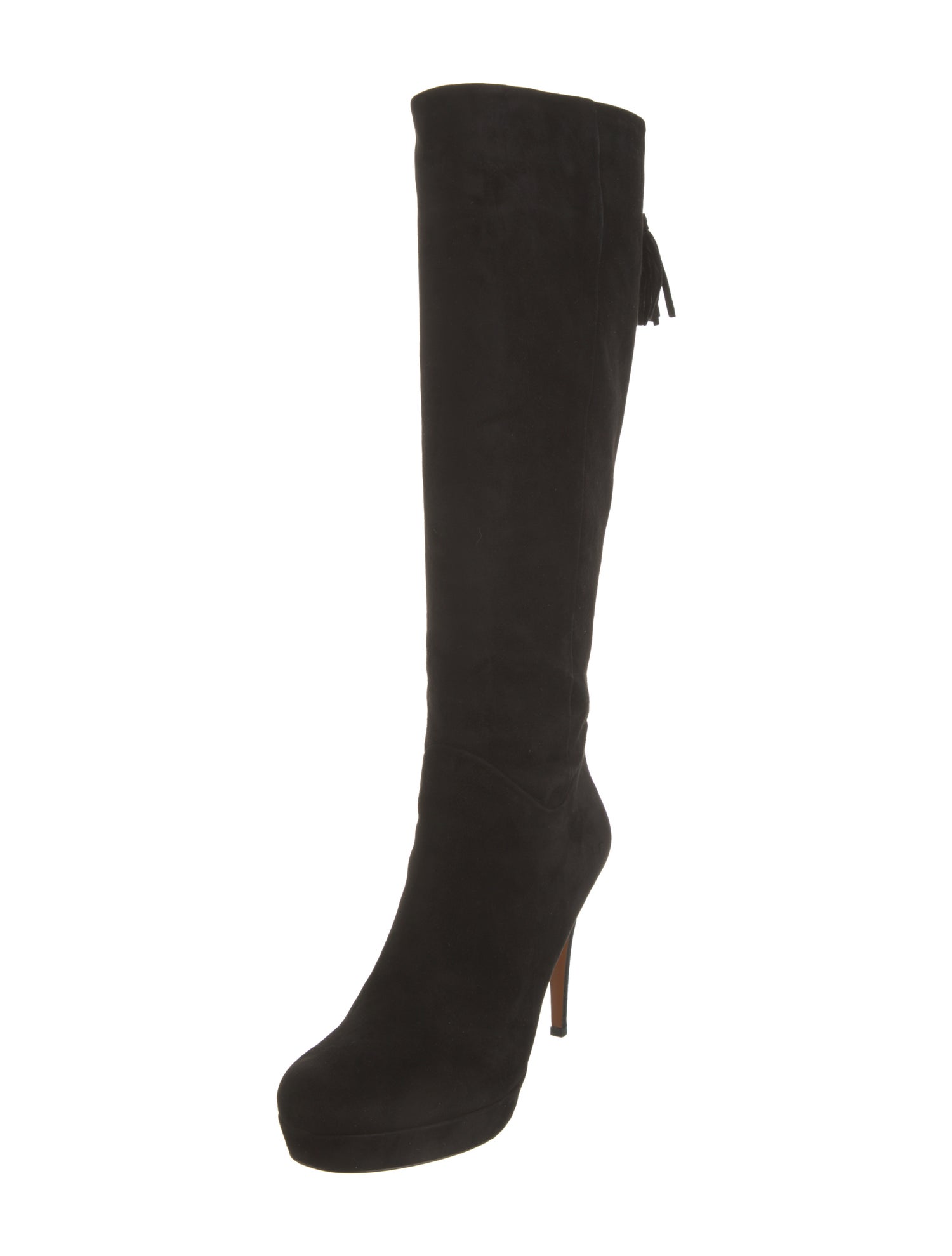 Gucci Bamboo Accent Suede Boots