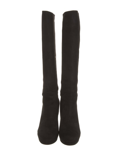 Gucci Bamboo Accent Suede Boots