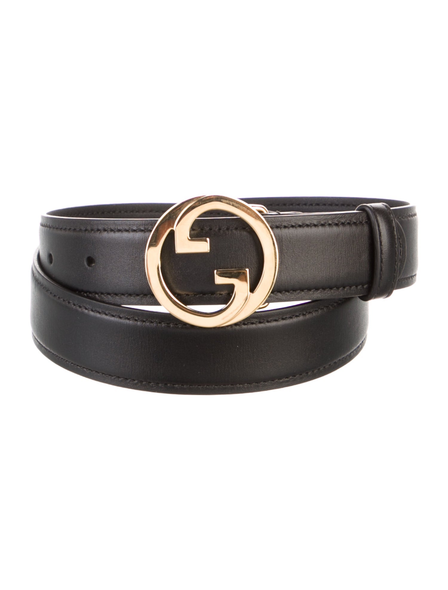Gucci Interlocking G Logo Skinny Belt