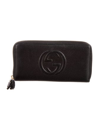 Gucci Interlocking G Logo Leather Continental Wallet