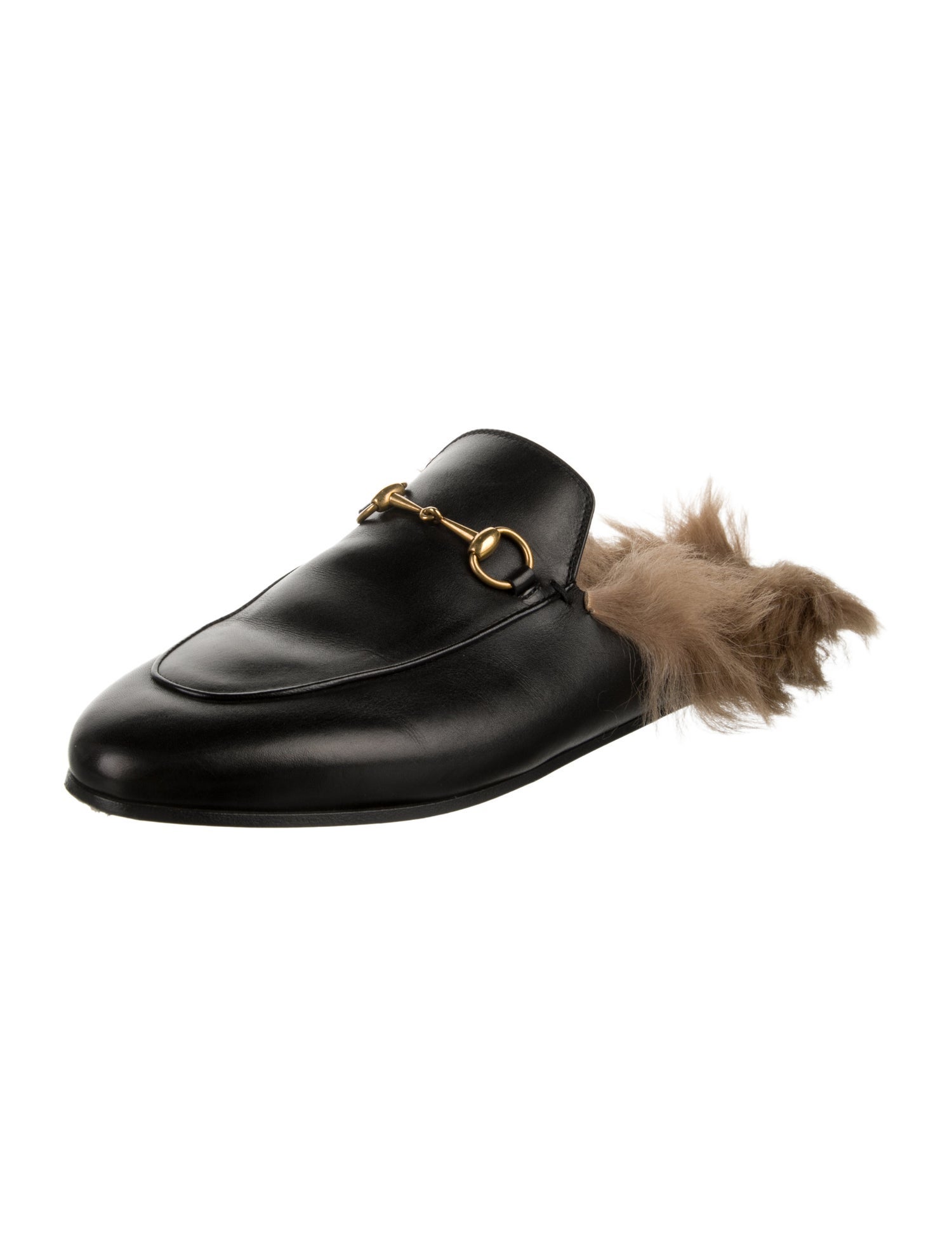 Gucci Princetown Horsebit Accent Mules