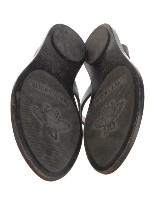 Gucci Double G Logo Leather Slides