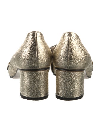 Gucci Double G Logo Leather Pumps