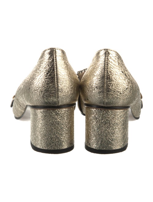 Gucci Double G Logo Leather Pumps