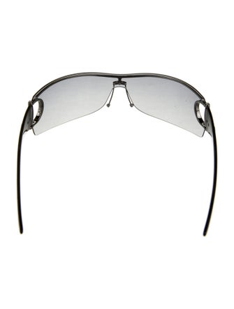 Gucci Hasler Horsebit Accent Shield Sunglasses
