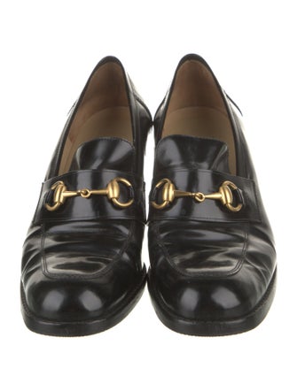 Gucci Horsebit Accent Patent Leather Pumps