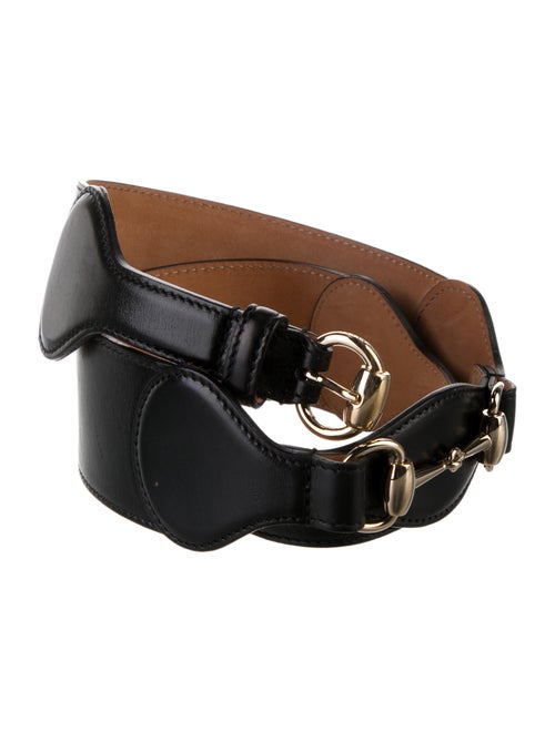 Gucci 1955 Horsebit Accent Leather Waist Belt