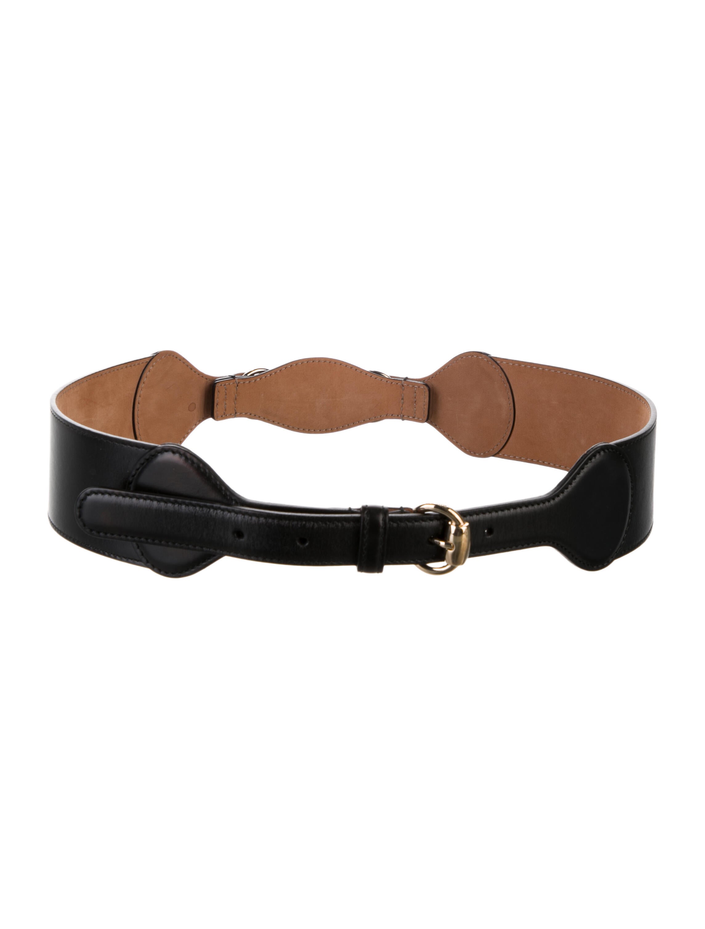 Gucci 1955 Horsebit Accent Leather Waist Belt
