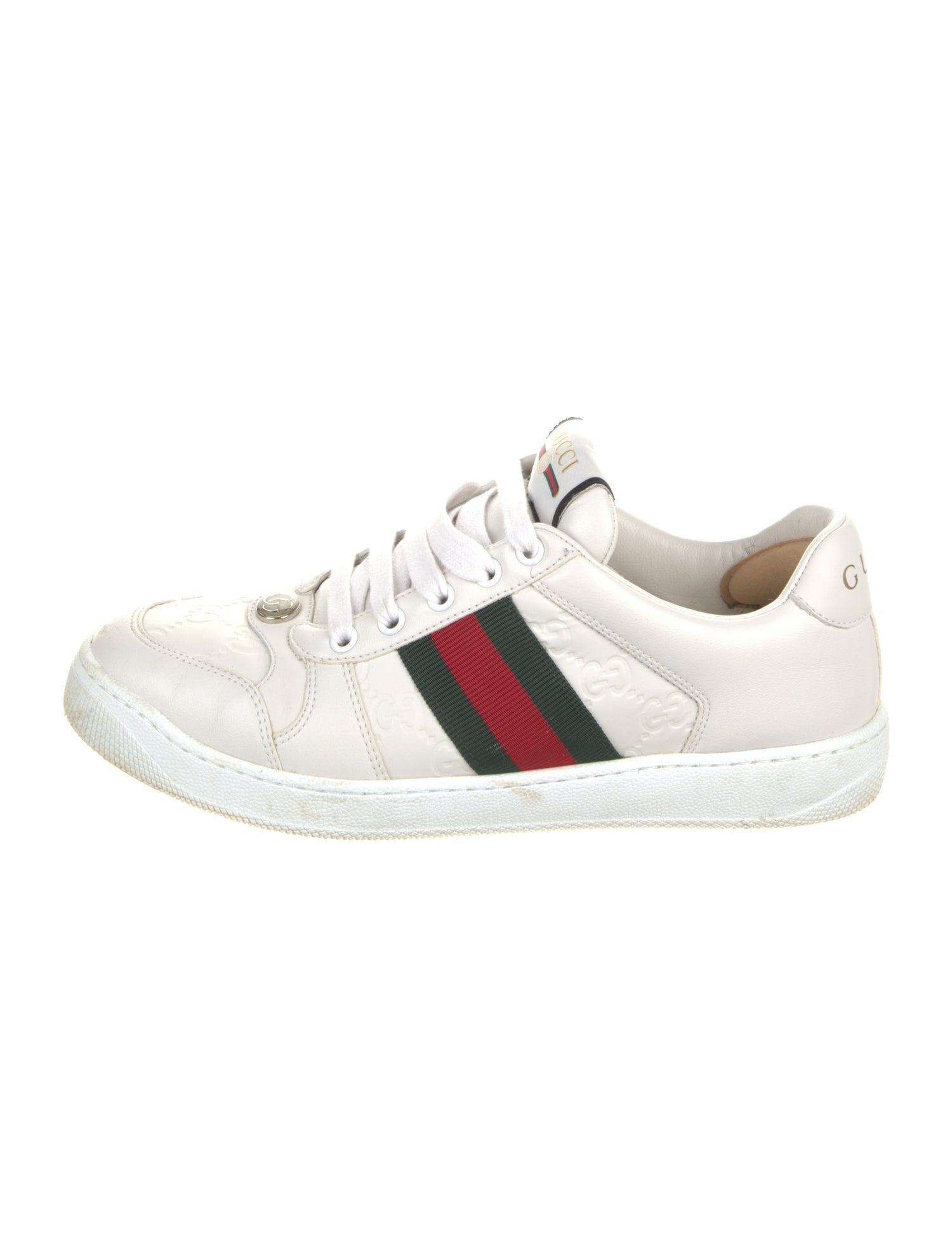 Gucci GG Logo Leather Sneakers