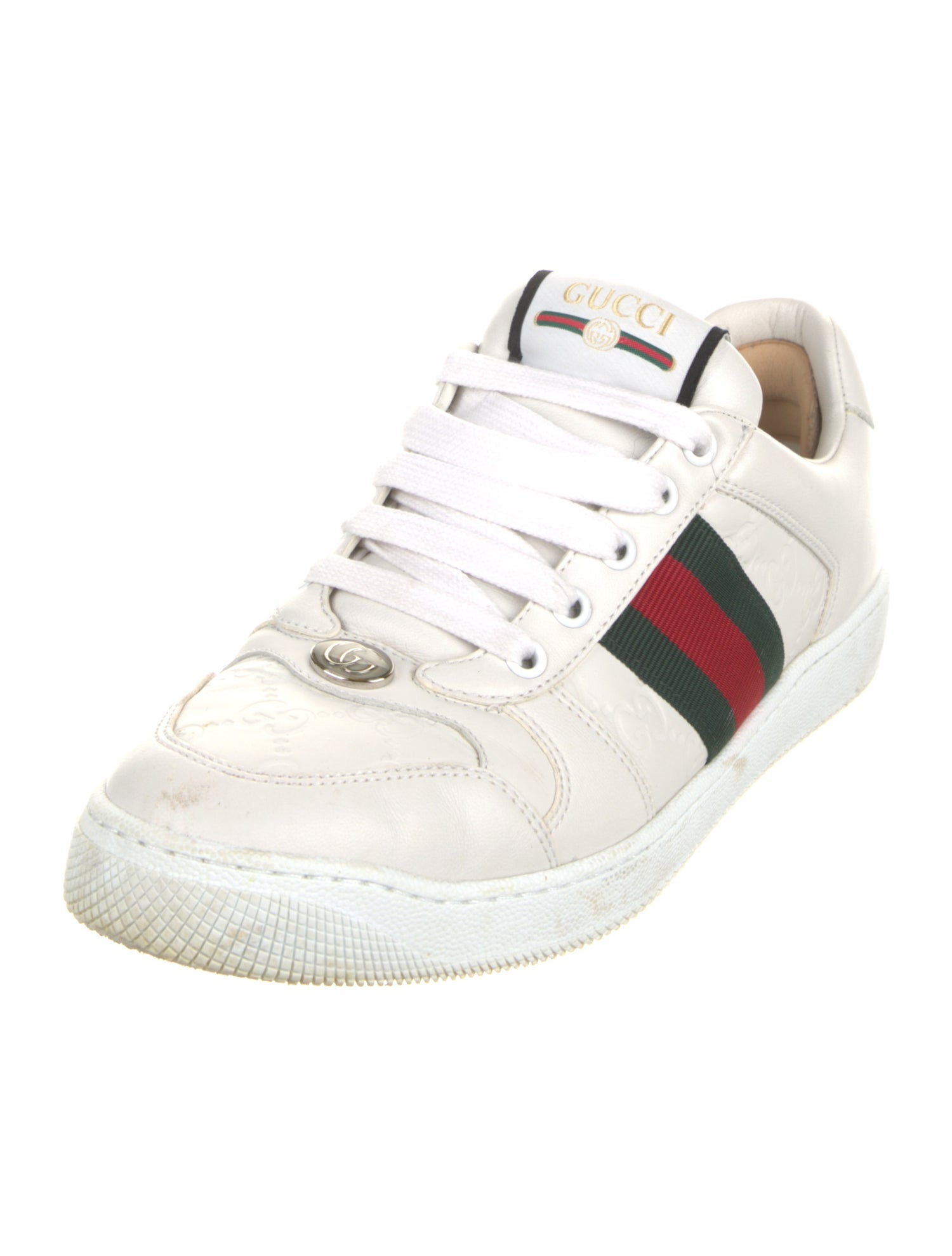 Gucci GG Logo Leather Sneakers