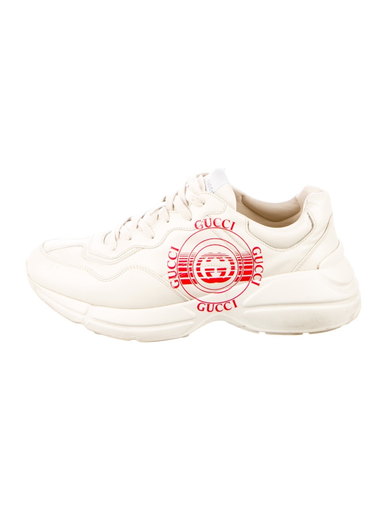 Gucci Interlocking G Logo Leather Sneakers