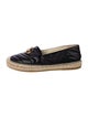 Gucci Double G Logo Leather Espadrilles