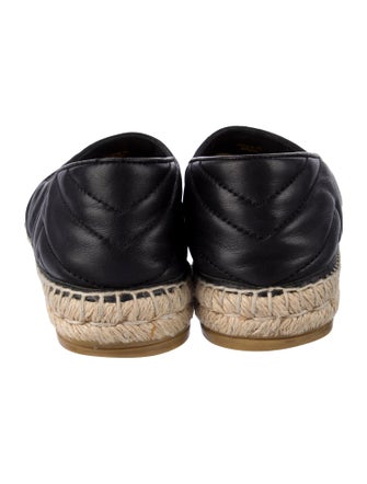 Gucci Double G Logo Leather Espadrilles
