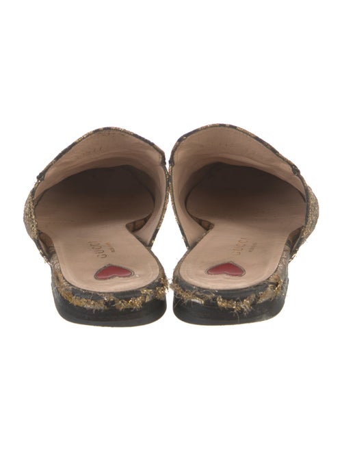 Gucci Horsebit Accent Printed Mules