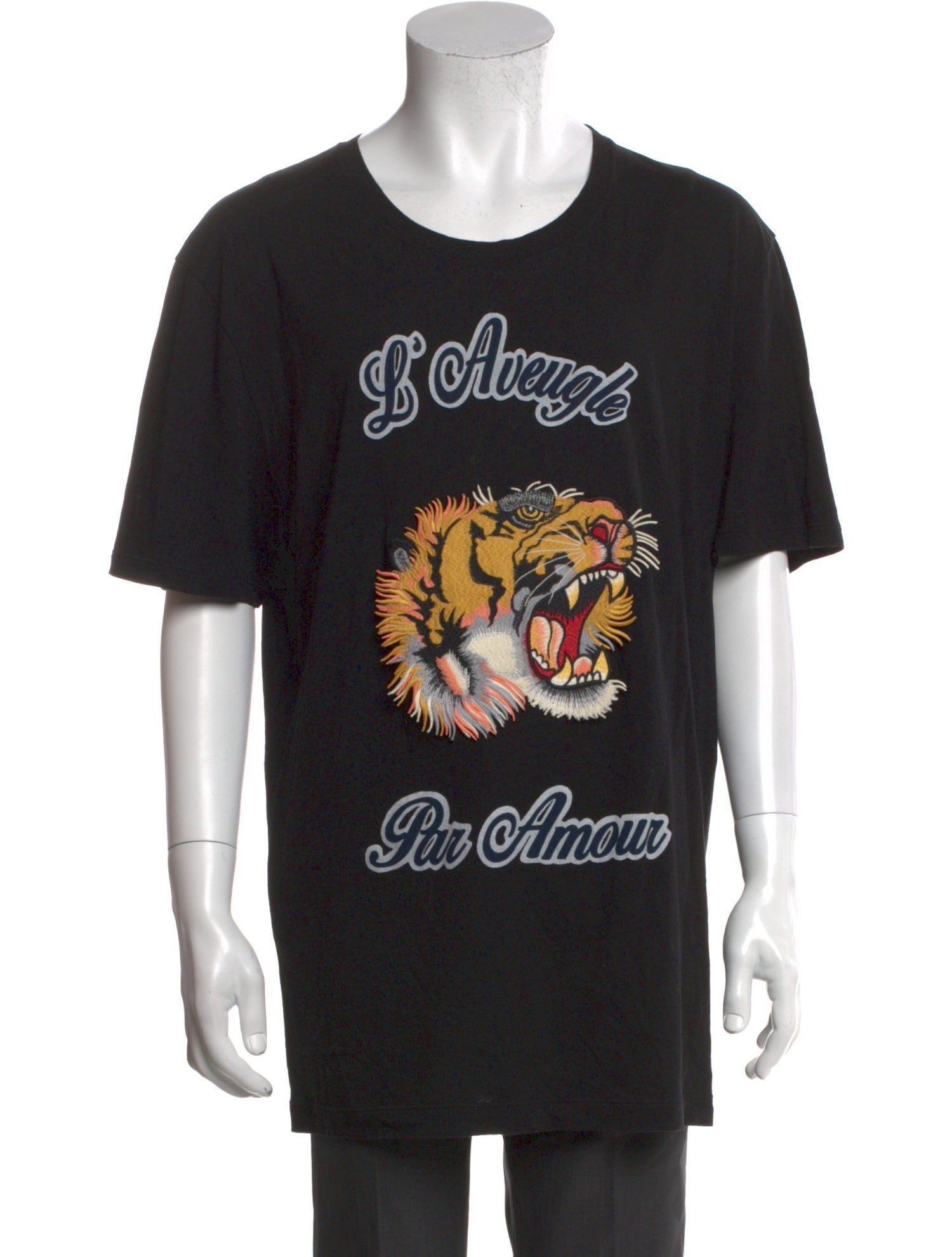 Gucci 2017 Tiger Head Accent T-Shirt
