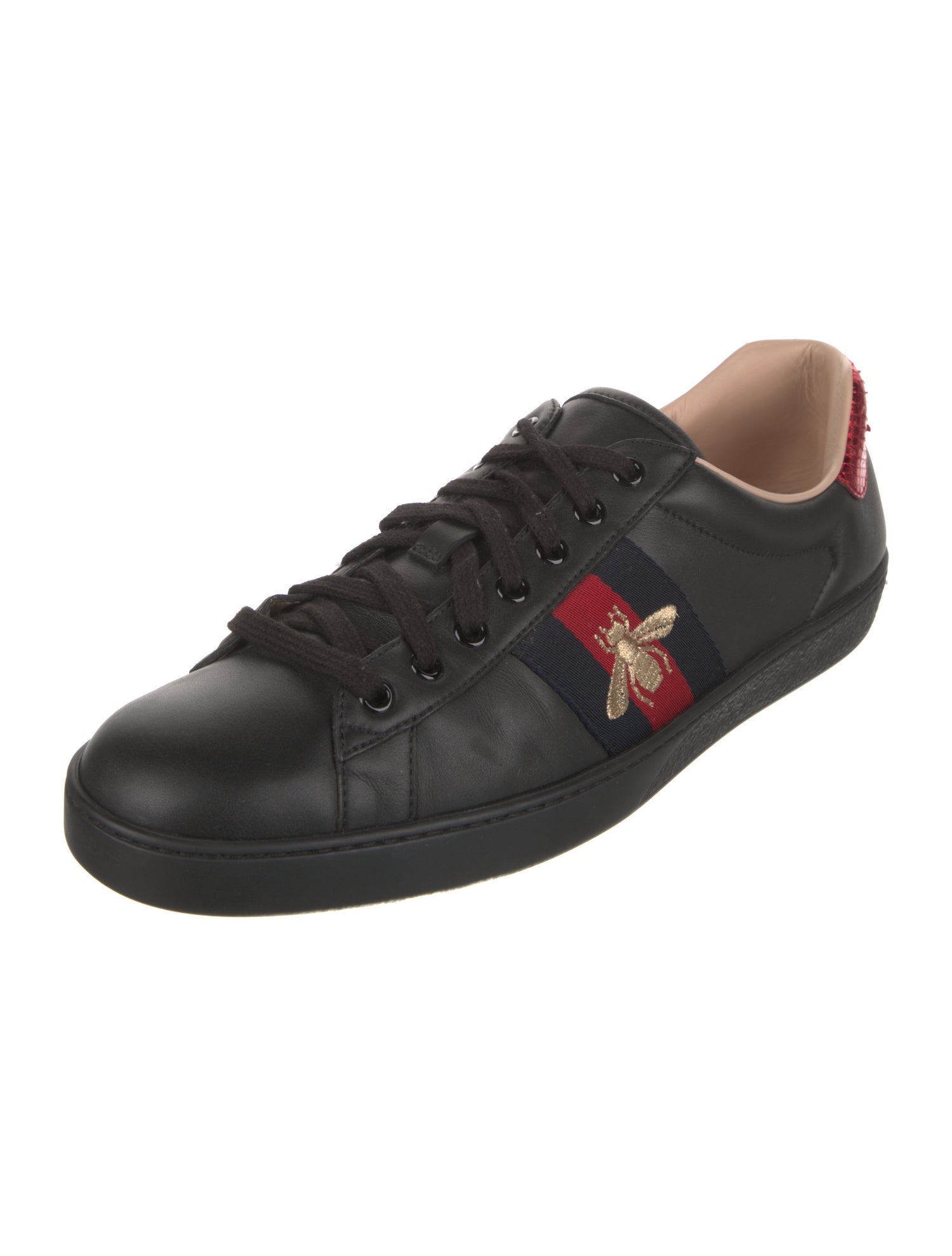 Gucci Sylvie Web Accent Leather Sneakers