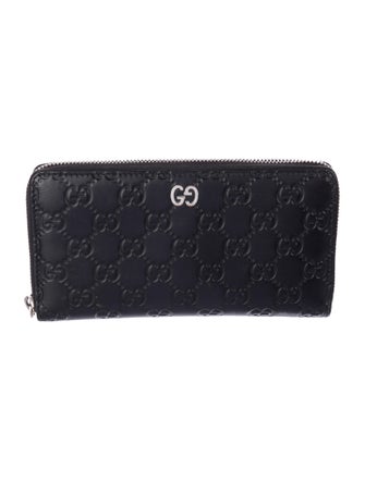Gucci Interlocking G Logo Leather Continental Wallet