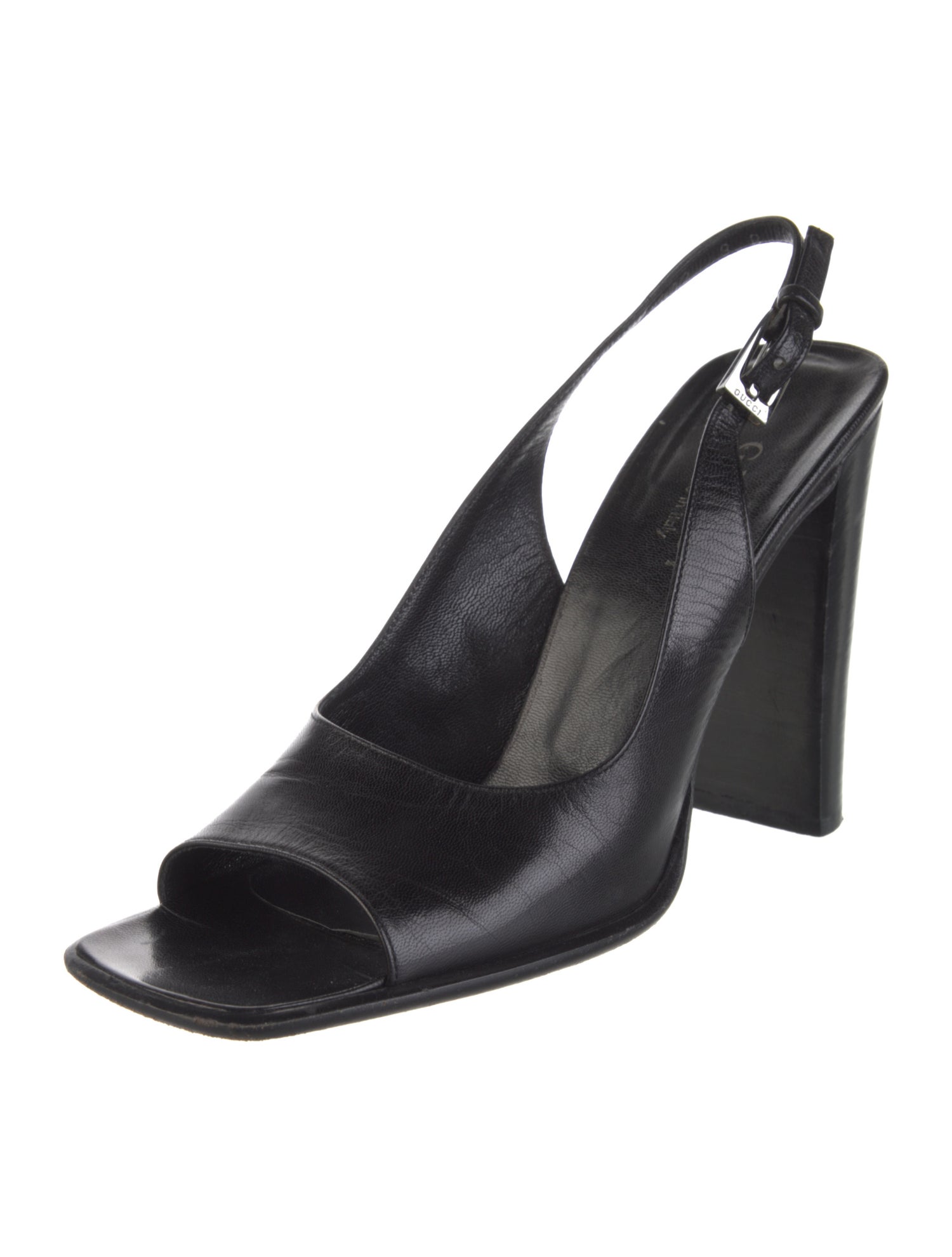 Gucci Leather Slingback Sandals