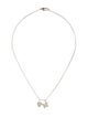 Gucci Trademark Heart and Butterfly Pendant Necklace