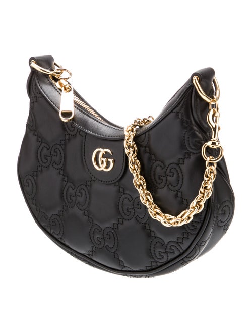 Gucci Double G GG Matelassé leather shoulder bag