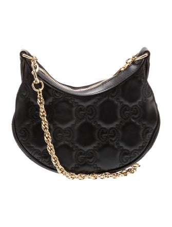Gucci Double G GG Matelassé leather shoulder bag