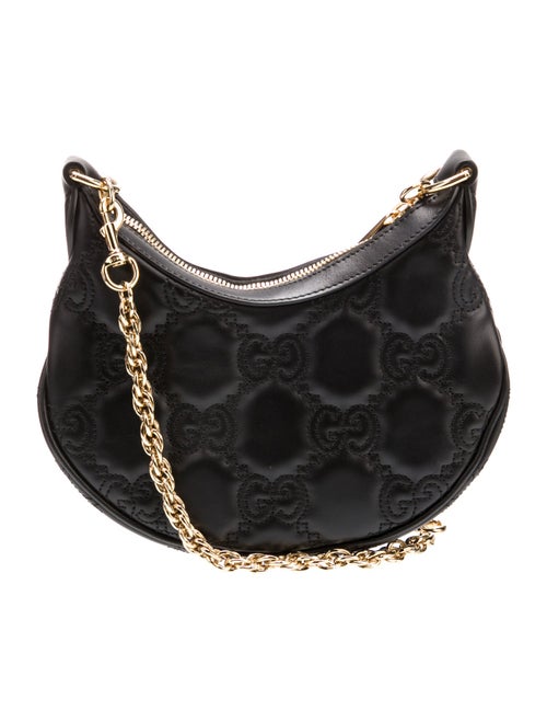 Gucci Double G GG Matelassé leather shoulder bag