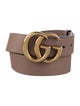 Gucci Double G Logo Leather Belt