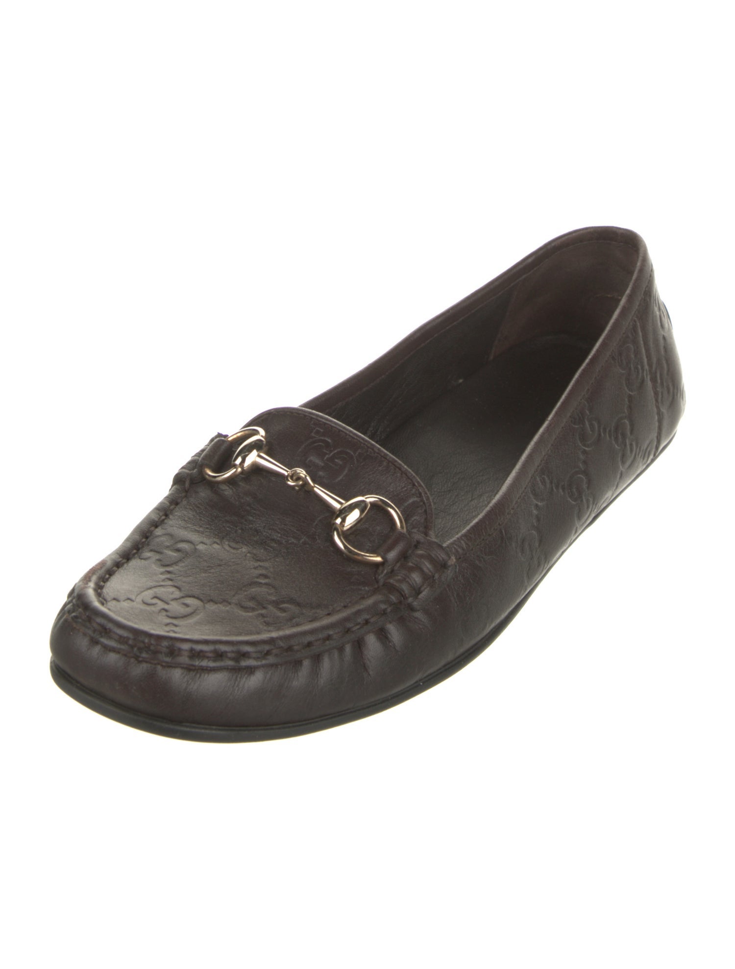 Gucci Horsebit Accent Leather Loafers