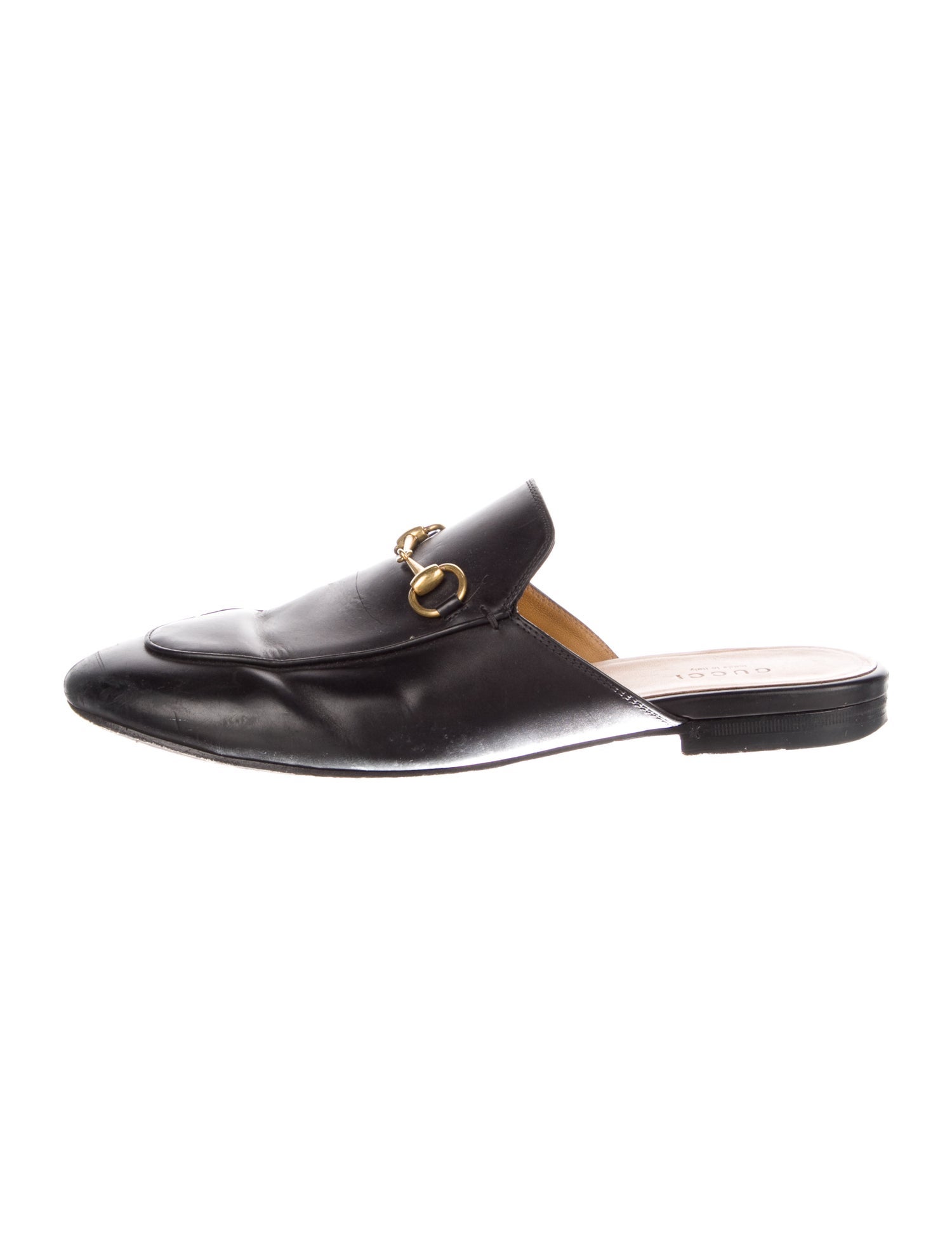 Gucci Horsebit Accent Leather Mules