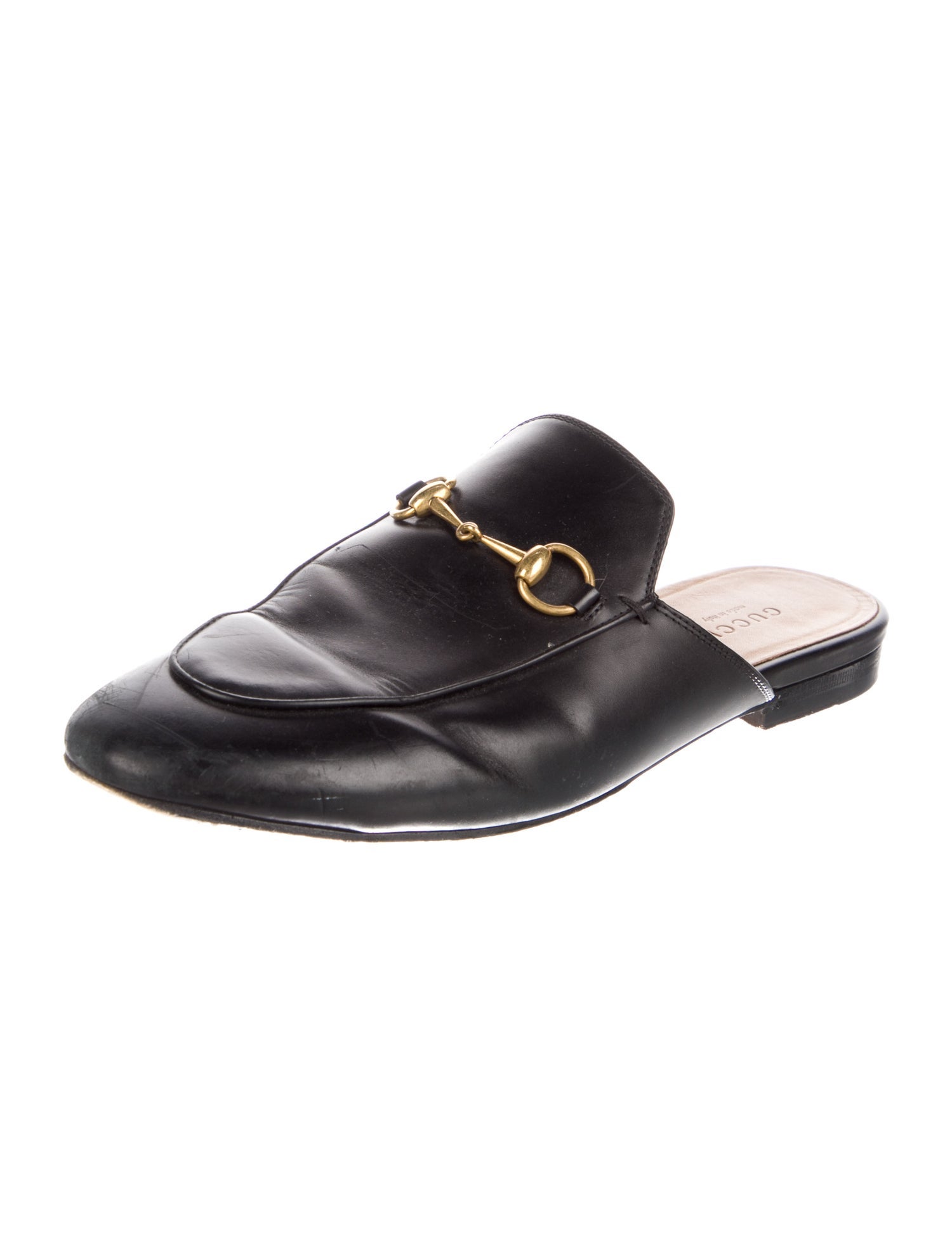 Gucci Horsebit Accent Leather Mules