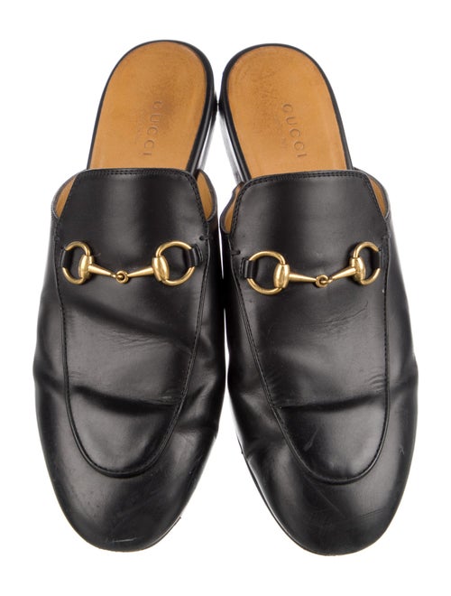 Gucci Horsebit Accent Leather Mules