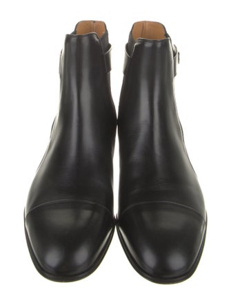 Gucci Interlocking G Logo Leather Chelsea Boots