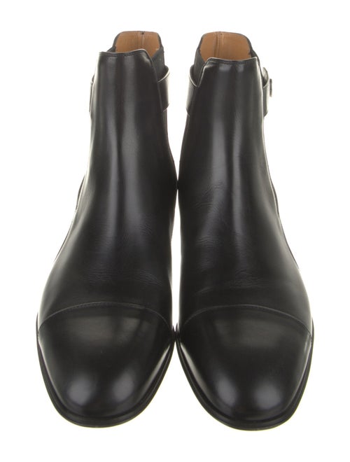 Gucci Interlocking G Logo Leather Chelsea Boots