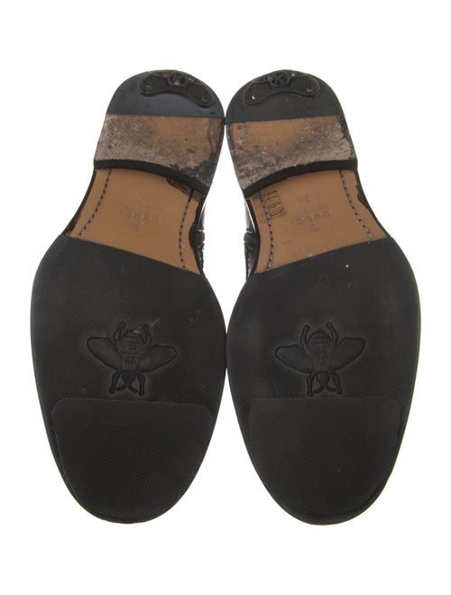 Gucci Leather Lasercut Accents Lace-Up Boots