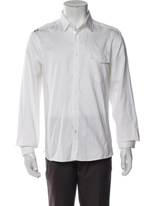 Gucci Dragon Accent Long Sleeve Dress Shirt