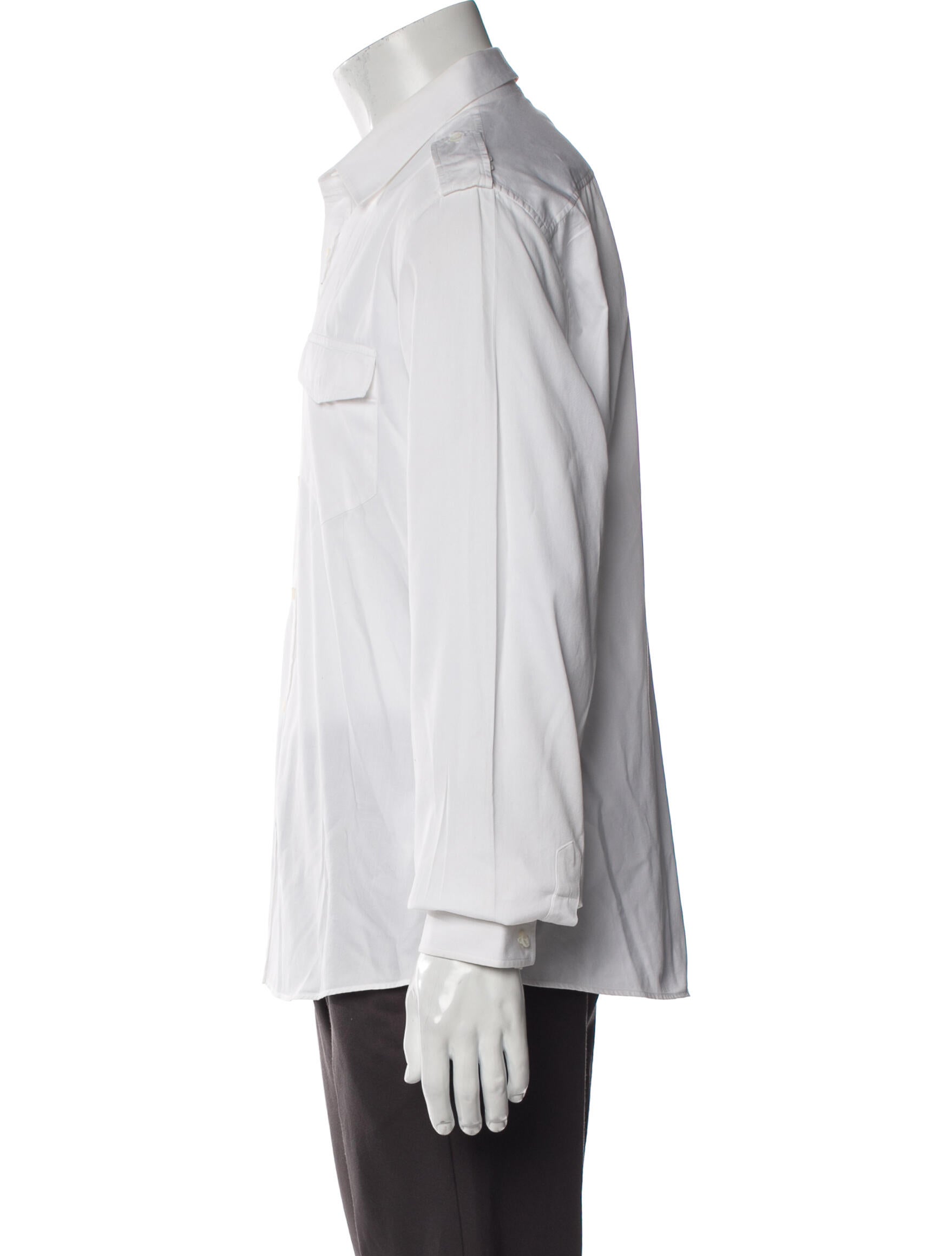 Gucci Dragon Accent Long Sleeve Dress Shirt