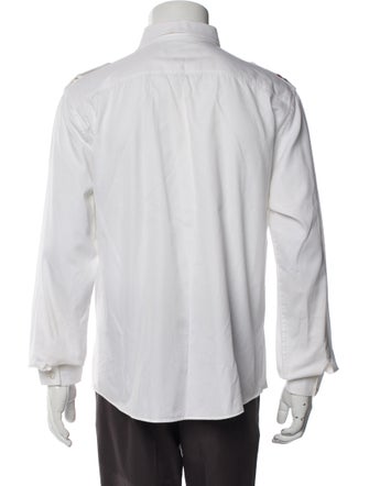 Gucci Dragon Accent Long Sleeve Dress Shirt