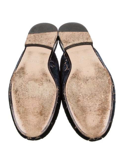 Gucci 1955 Horsebit Accent Velvet Mules