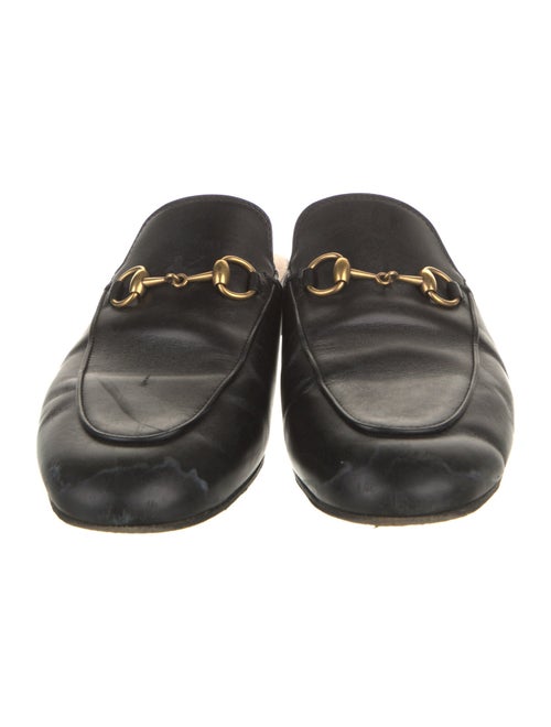 Gucci Horsebit Accent Leather Mules