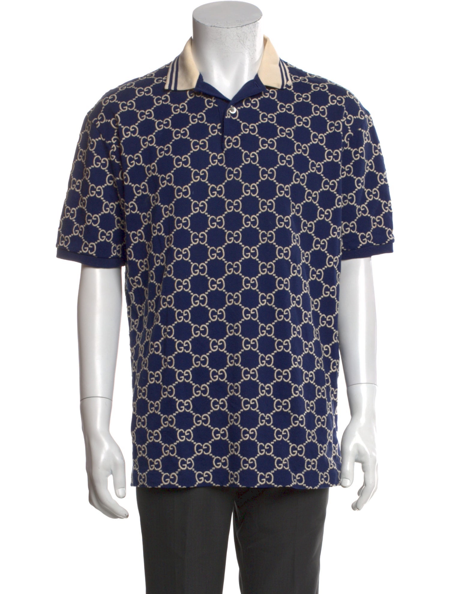 Gucci 2022 GG Logo Polo Shirt