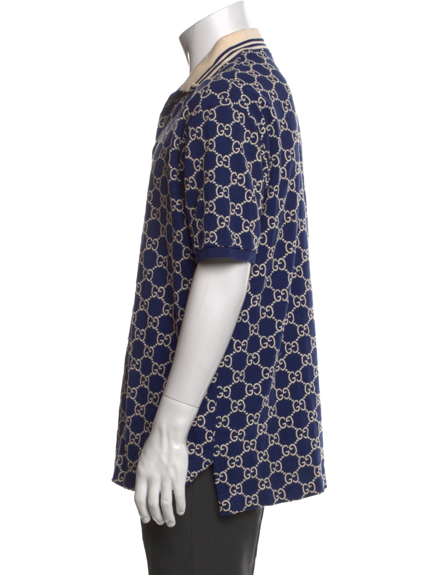 Gucci 2022 GG Logo Polo Shirt