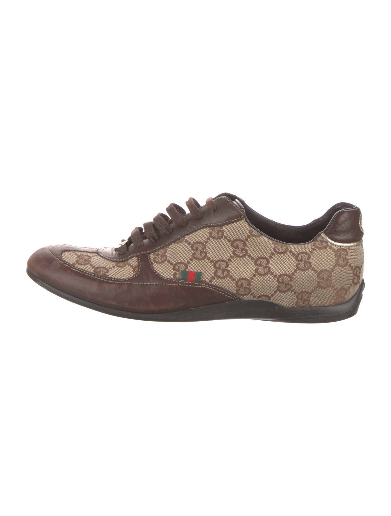 Gucci GG Canvas Leather Sneakers