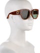 Gucci Oversize Tinted Sunglasses Interlocking G Logo Sunglasses