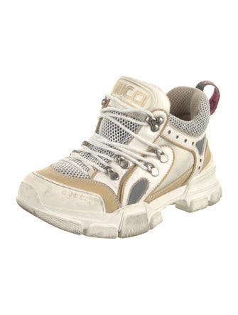 Gucci Leather Colorblock Pattern Chunky Sneakers