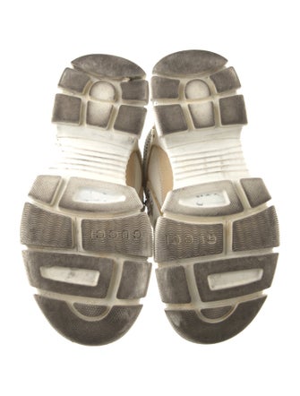 Gucci Leather Colorblock Pattern Chunky Sneakers