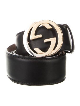 Gucci Interlocking G Logo Leather Belt