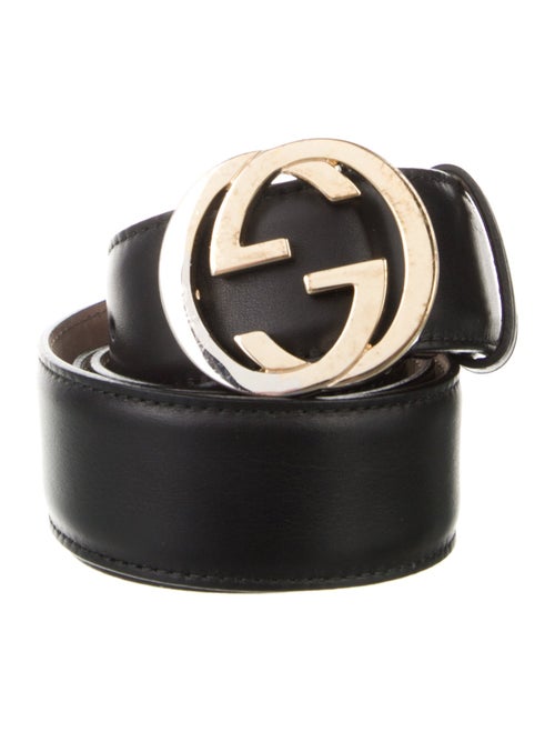 Gucci Interlocking G Logo Leather Belt