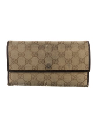 Gucci GG Canvas Trifold Continental GG Canvas Continental Wallet